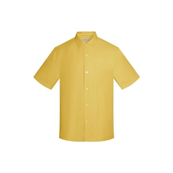 Mens Hawaiian Shirts Silk Botton Down Short Sleeve Shirts Tropical Casual Beach Shirt Camp Shirts