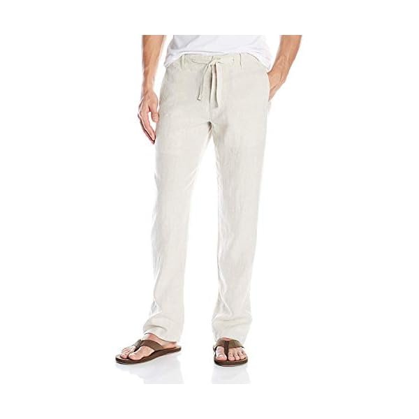 Men's 100% Linen Drawstring Pants With Pockets, 32"/36" Inseams, Lightweight (Available in Big & Tall)